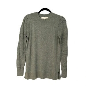 The Loft Women's Stitched Sleeve Sweater‎ Green Size XS